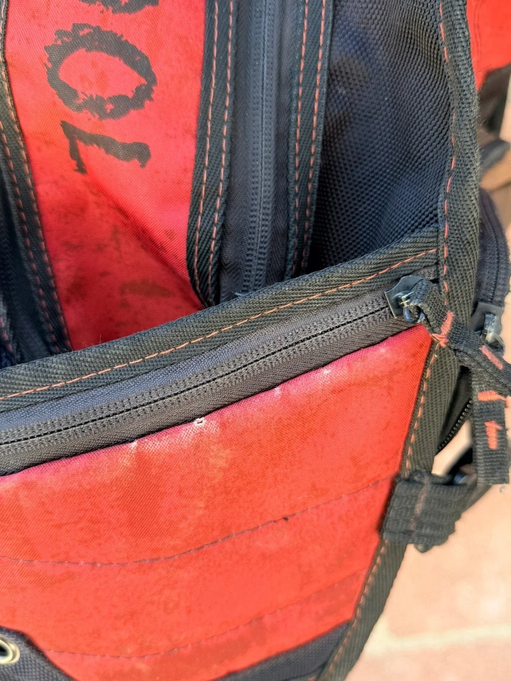 Marvel Deadpool Tactical Backpack FAIR CONDITION Large Bookbag Adjustable Straps